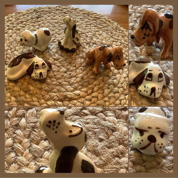 Grindley Tricolor hound? Rio Hondo California Pottery Dogs x3 VTG Dog collection - Picture 4 of 16